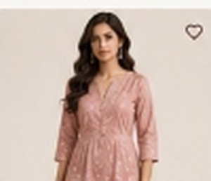 Embroidered Straight Kurti